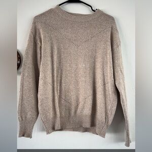 SHEIN Men's Beige Crewneck Sweater
